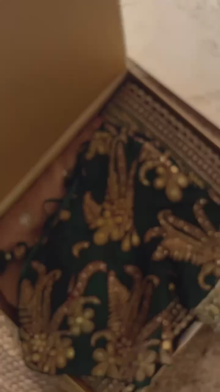 AAvaran Light Peach Twill Net Designer Saree