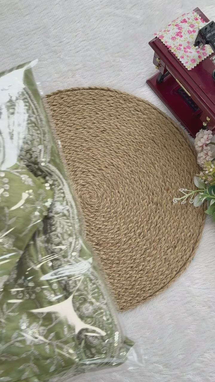 Olive Radiance Jimmy Chu Sequined Saree by AAvaran