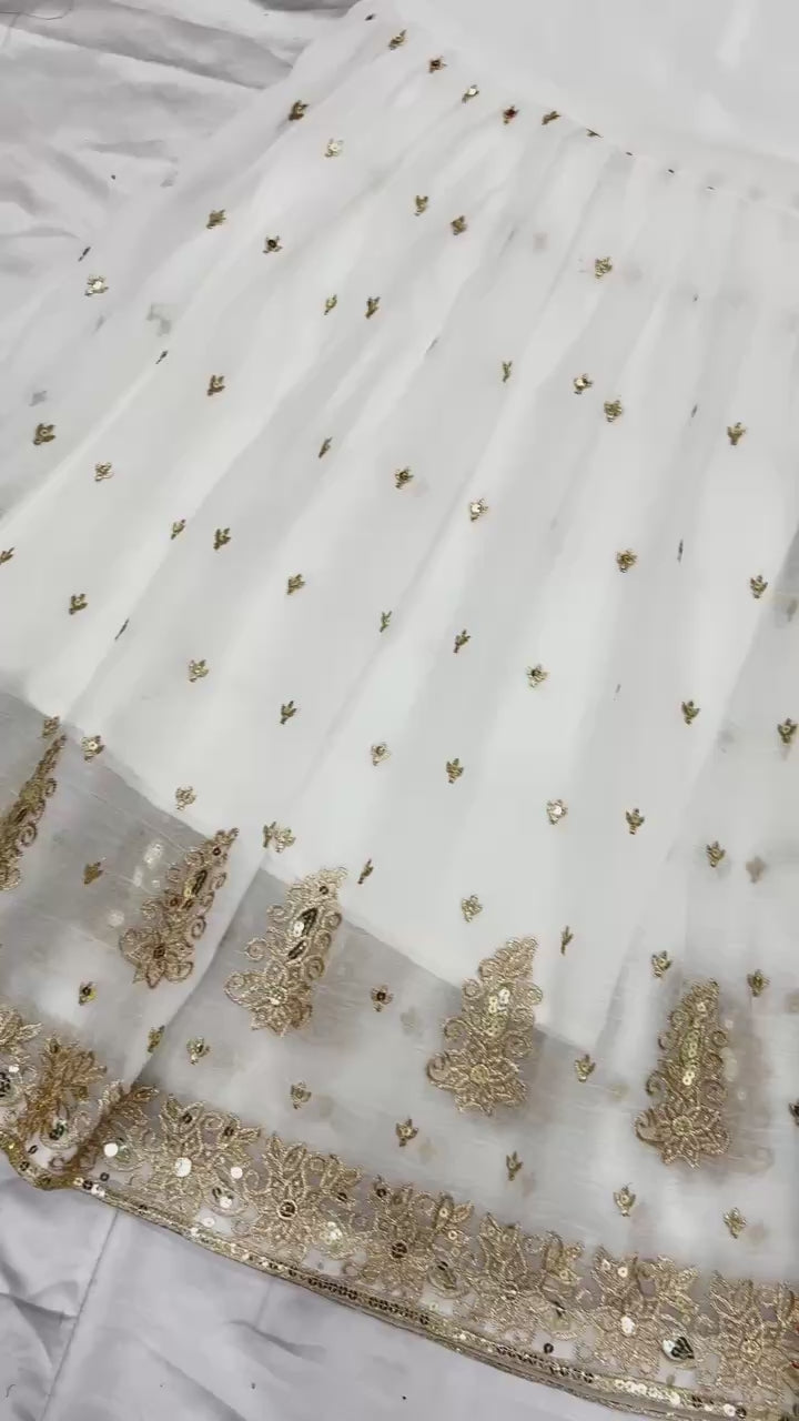 AAvaran Crunchy Silk Embroidered Salwar Kameez Set