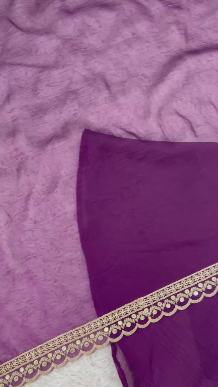 Regal Glow Crunchy Silk Embroidered Anarkali Set